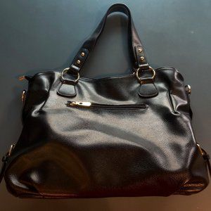 NWOT Yzaoli Purse, Multiple Pockets, Black with Gold Accents. Multiple pockets.